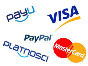 Payment methods such as PayPal, or Przelewy24
