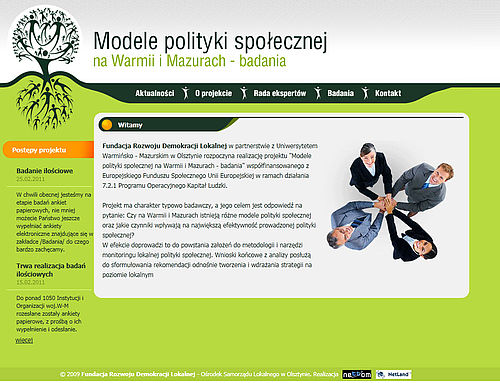 Portal dla projektu Model Polityki Społecznej