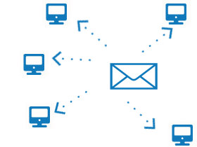 Stockage d'un message divisé sur les différents serveurs