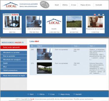 Nowa odsłona serwisu nieruchomościowego - Local