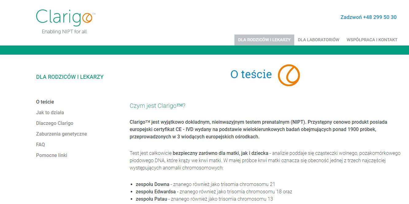 Clarigo Nowy projekt