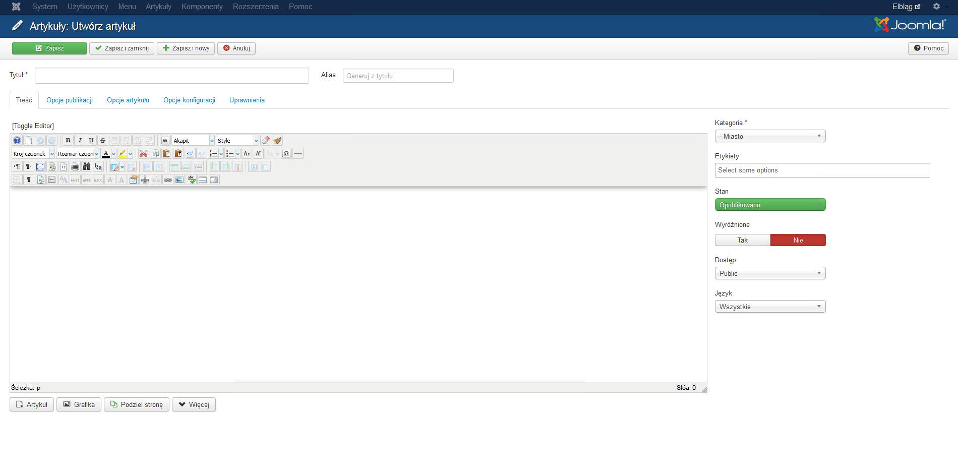 Portal informacyjny Urzędu Miasta Elbląga - administracja