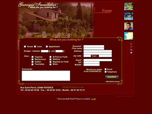 Front and back office website programming