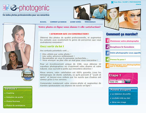 Site de photographie