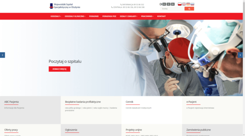 Portal Wojewódzkiego Szpitala Specjalistycznego w Olsztynie