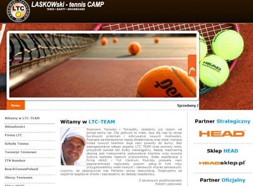 Modernizacja nawigacji strony dla organizatora imprez tenisowych
