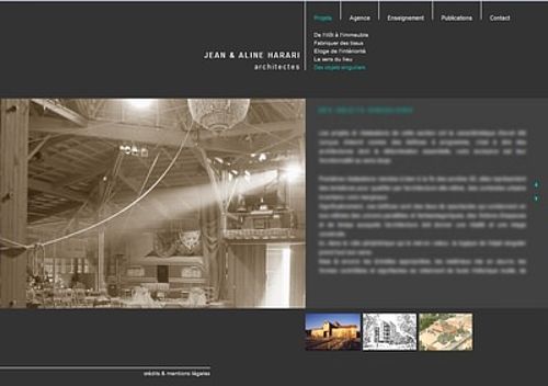 Website of French architects